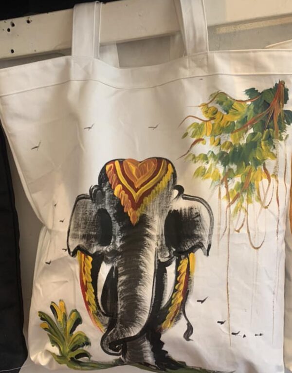 Elephant bag painting