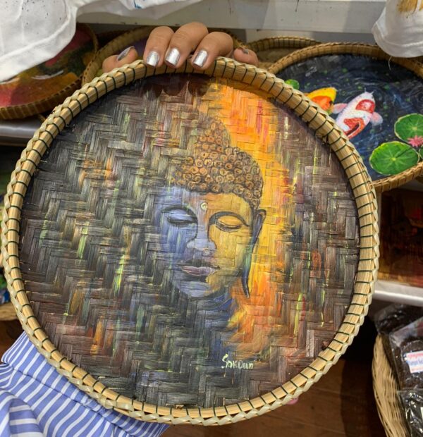 The Face of Budah Baskets Painting