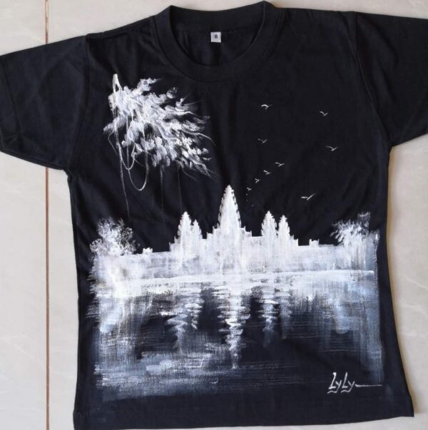 Angkor wat Temple T-shirt painting