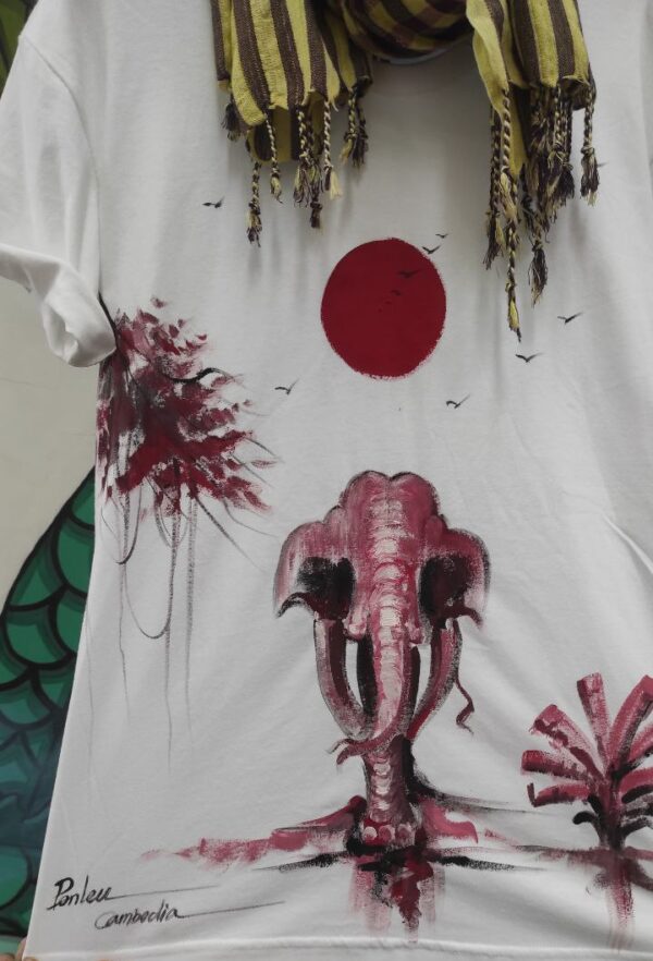 Elephant  T-shirt Painting