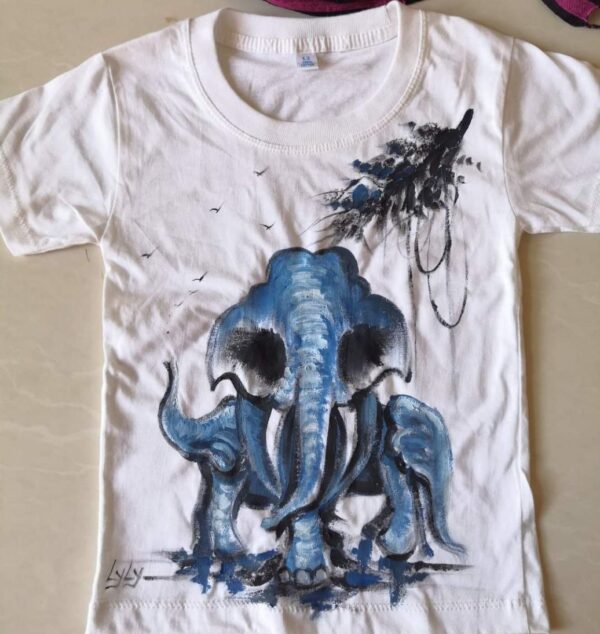 Elephant T-shirt Painting